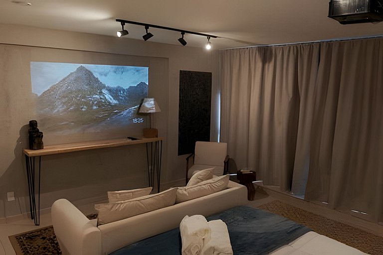 Super Cinema em Lindo Apto no #SampaSky