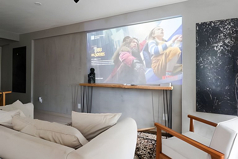 Super Cinema em Lindo Apto no #SampaSky
