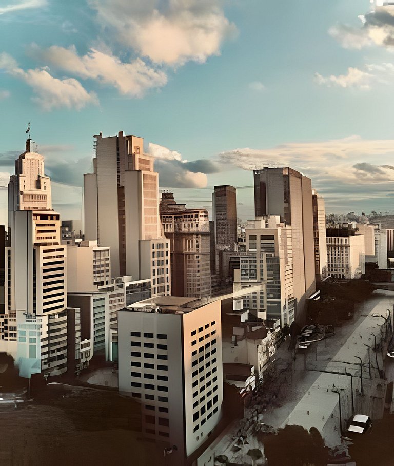 Lindo Apto c/ Cinema a 2min do Metrô São Bento