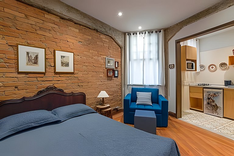 Apto para 3 Hóspedes ao Lado do Metrô Anhangabaú