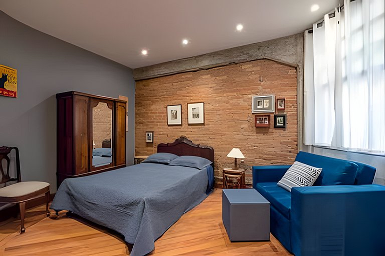 Apto para 3 Hóspedes ao Lado do Metrô Anhangabaú