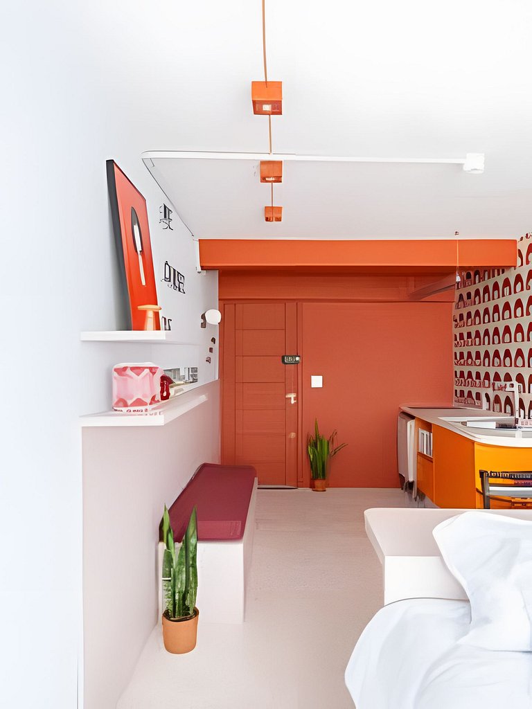 Cinema, Banheira e Cama King em Apto no Centro SP