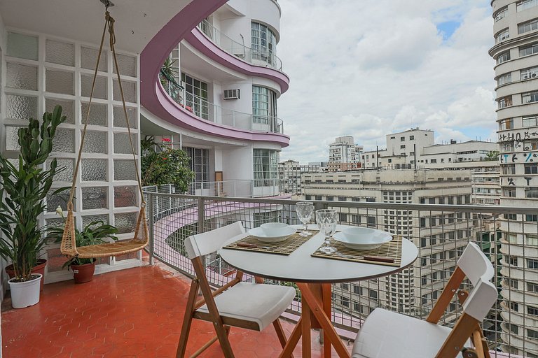 Apto a 5min do Metrô c/ Varanda, Sauna e Piscina