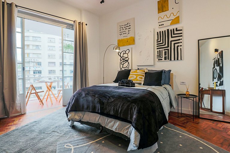 Apto a 5min do Metrô c/ Varanda, Sauna e Piscina