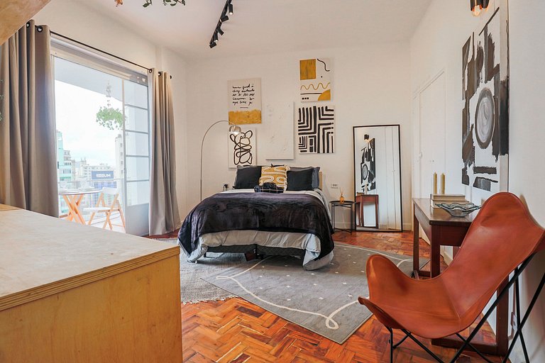 Apto a 5min do Metrô c/ Varanda, Sauna e Piscina