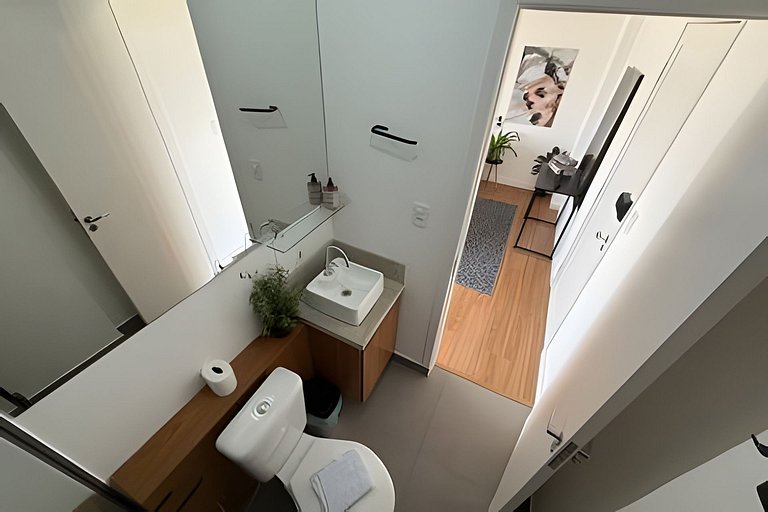 Studio c/ Vista Surreal do 39º Andar + Cinema CentroSP