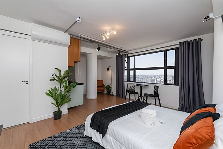 Studio c/ Vista Surreal do 39º Andar + Cinema CentroSP