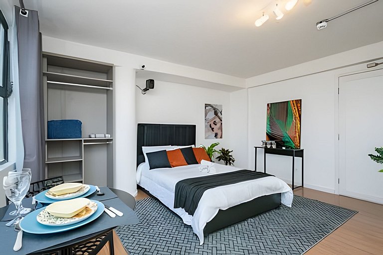 Studio c/ Vista Surreal do 39º Andar + Cinema CentroSP