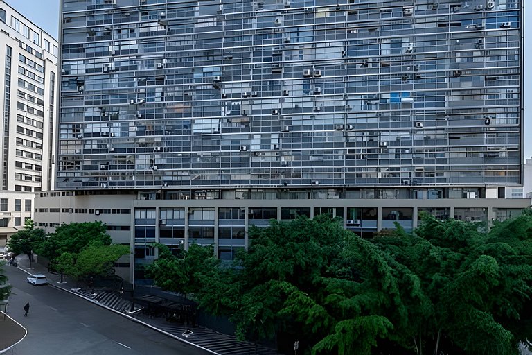 Studio c/ Vista Surreal do 39º Andar + Cinema CentroSP