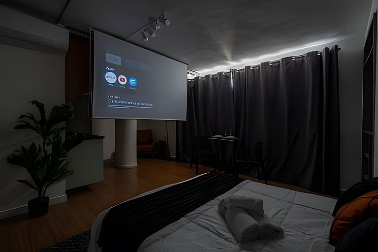 Studio c/ Vista Surreal do 39º Andar + Cinema CentroSP