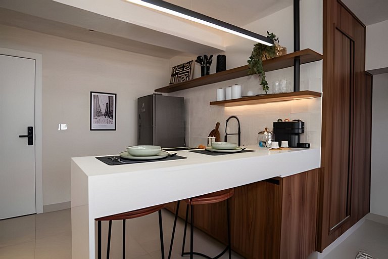 Luxuoso Apartamento até 4 Hóspedes no Centro de SP