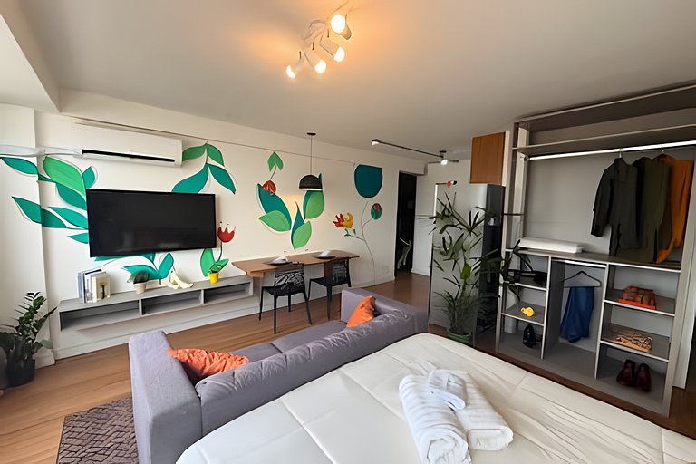 Refúgio para Casais no 39º Andar ao Lado do Metrô