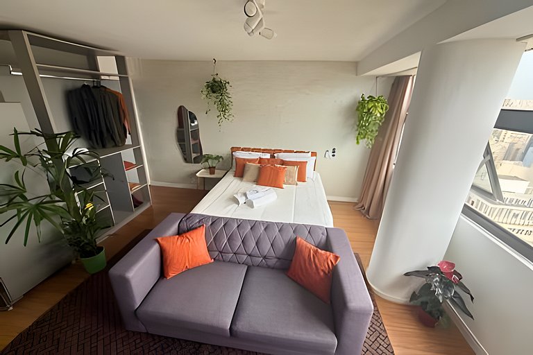 Refúgio para Casais no 39º Andar ao Lado do Metrô