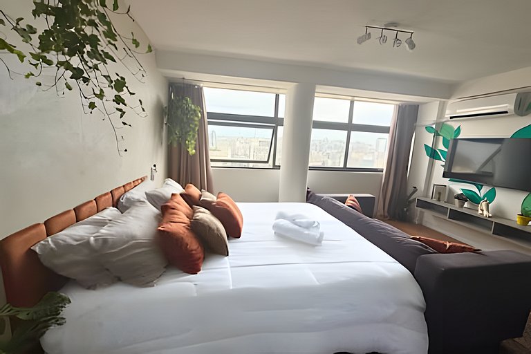 Refúgio para Casais no 39º Andar ao Lado do Metrô