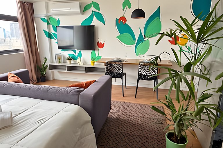 Refúgio para Casais no 39º Andar ao Lado do Metrô