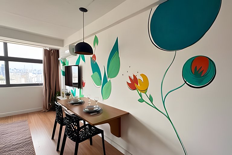 Refúgio para Casais no 39º Andar ao Lado do Metrô