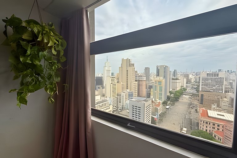 Refúgio para Casais no 39º Andar ao Lado do Metrô