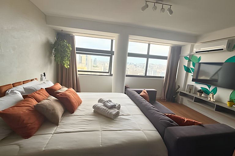 Refúgio para Casais no 39º Andar ao Lado do Metrô