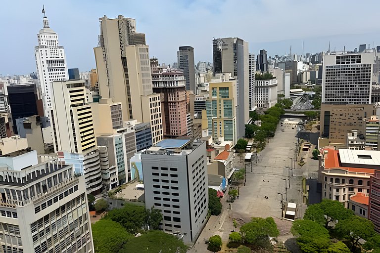 Apto Ideal no 39º Andar - 2 min Metrô São Bento