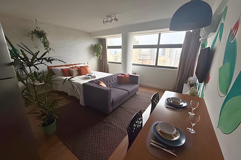 Refúgio para Casais no 39º Andar ao Lado do Metrô