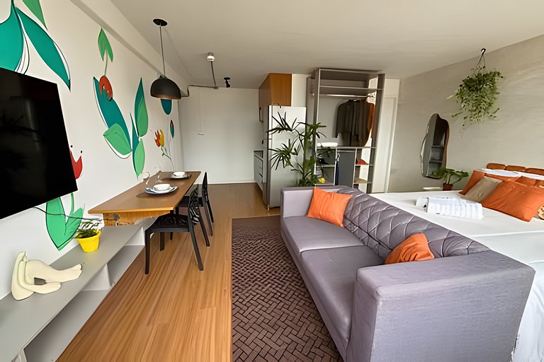 Refúgio para Casais no 39º Andar ao Lado do Metrô