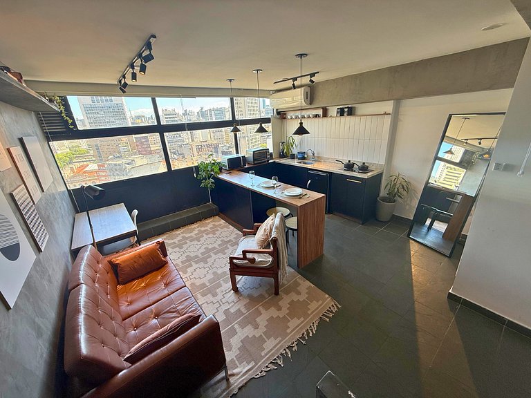 Apto com Cinema no Centro de SP para Casais