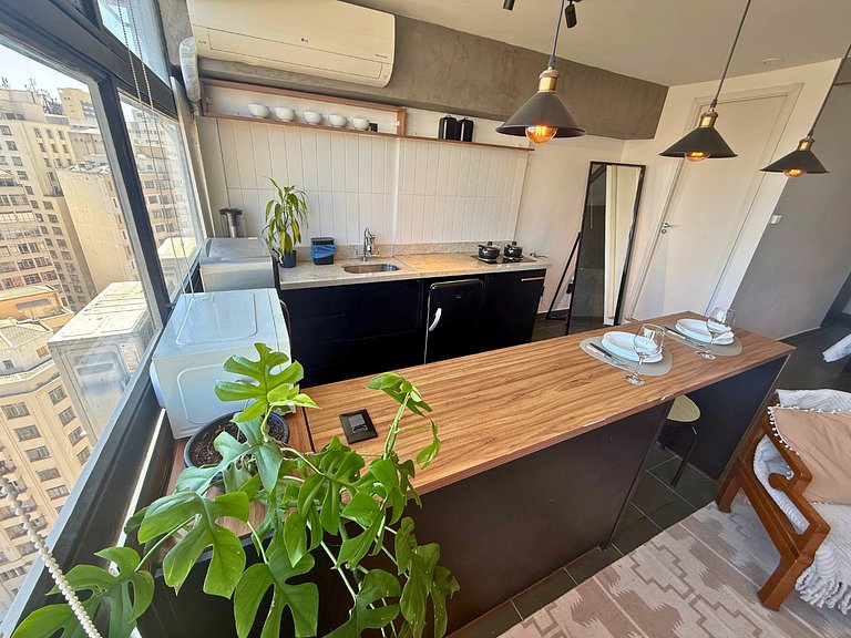 Apto com Cinema no Centro de SP para Casais