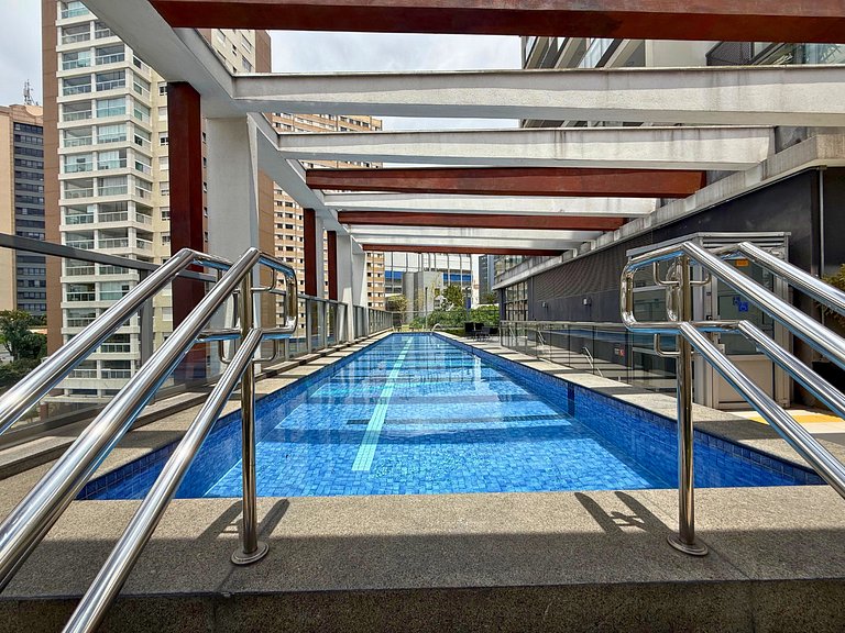 Studio a 7min Metrô Ana Rosa c/ Piscina e Academia