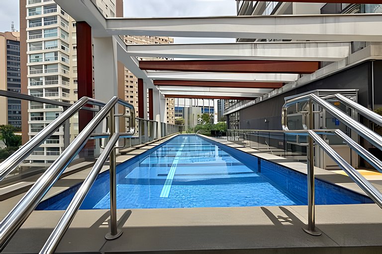 Studio a 7min Metrô Ana Rosa c/ Piscina e Academia