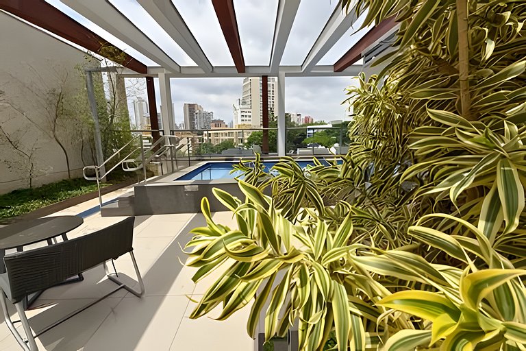 Studio a 7min Metrô Ana Rosa c/ Piscina e Academia