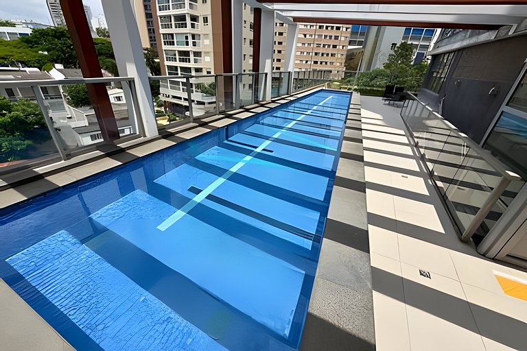 Studio a 7min Metrô Ana Rosa c/ Piscina e Academia