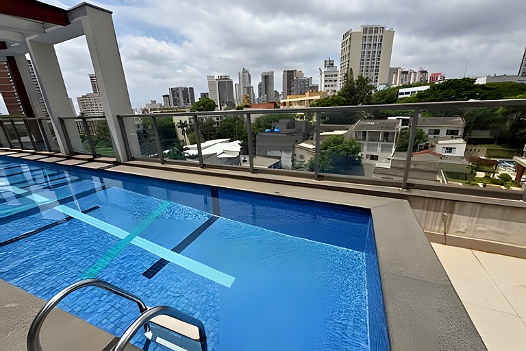 Studio a 7min Metrô Ana Rosa c/ Piscina e Academia