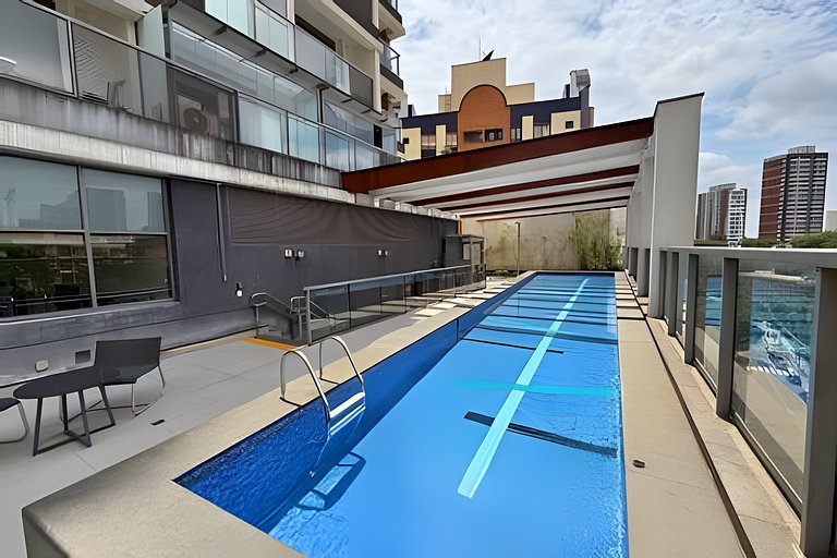 Studio a 7min Metrô Ana Rosa c/ Piscina e Academia