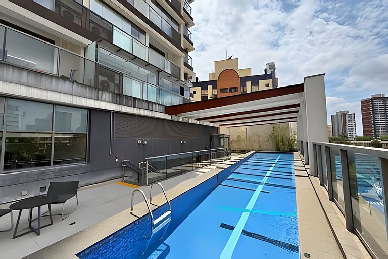 Studio a 7min Metrô Ana Rosa c/ Piscina e Academia