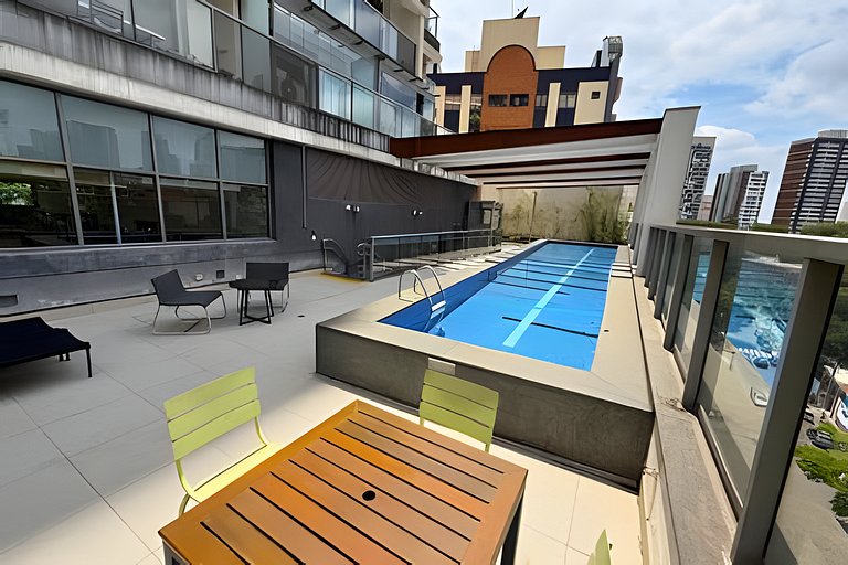 Studio a 7min Metrô Ana Rosa c/ Piscina e Academia