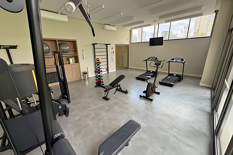 Studio a 7min Metrô Ana Rosa c/ Piscina e Academia