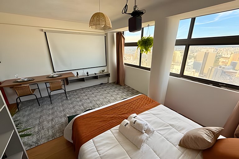 Cinema no 39º Andar - 2 min do Metrô São Bento