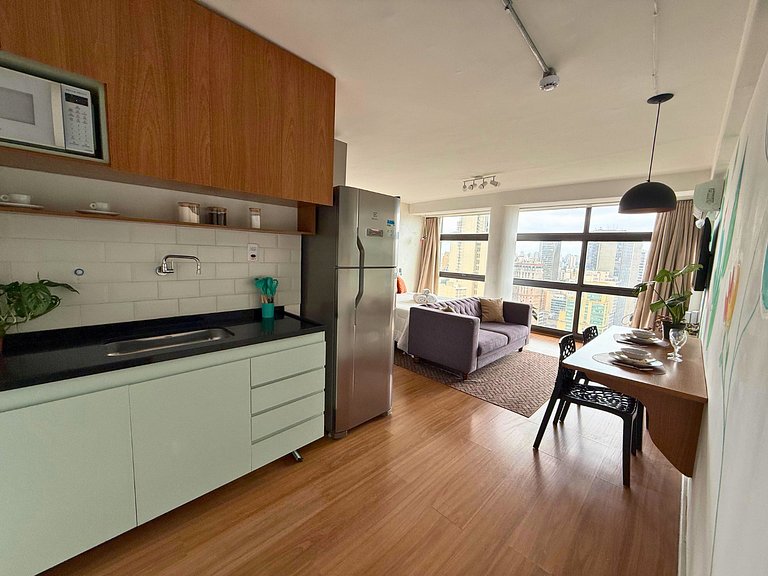 Apto Ideal no 39º Andar - 2 min Metrô São Bento