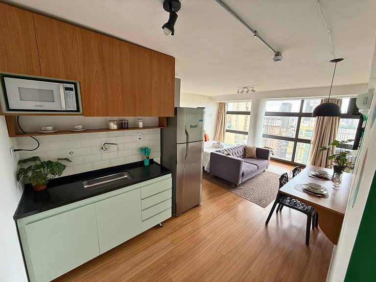 Apto Ideal no 39º Andar - 2 min Metrô São Bento