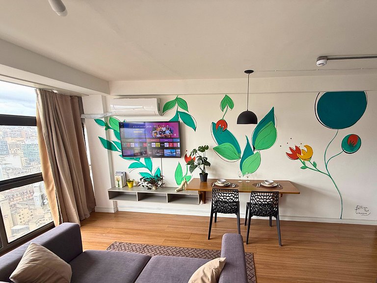 Apto Ideal no 39º Andar - 2 min Metrô São Bento