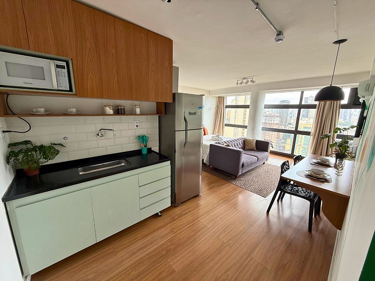 Apto Ideal no 39º Andar - 2 min Metrô São Bento