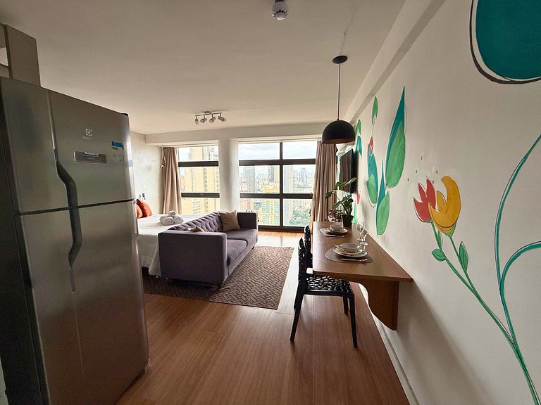 Apto Ideal no 39º Andar - 2 min Metrô São Bento