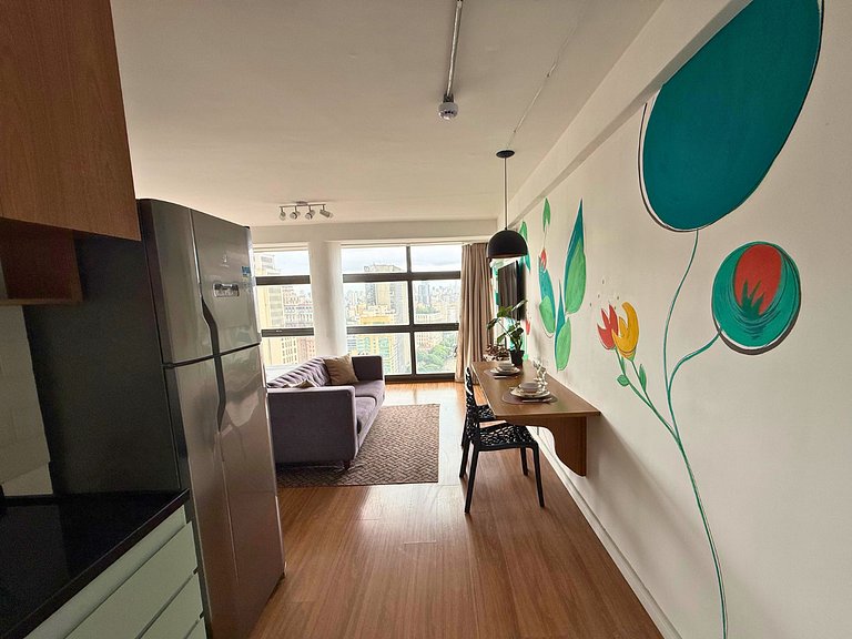 Apto Ideal no 39º Andar - 2 min Metrô São Bento