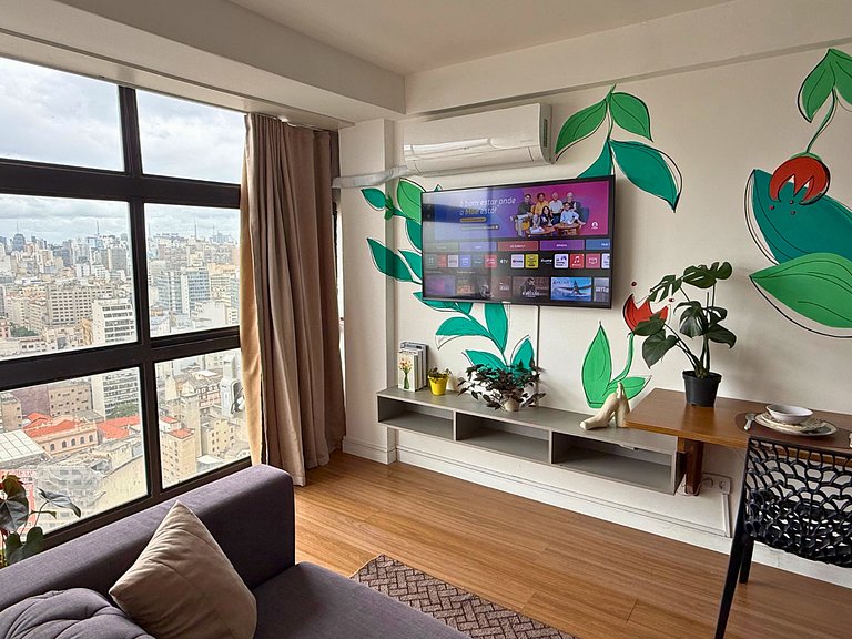 Apto Ideal no 39º Andar - 2 min Metrô São Bento